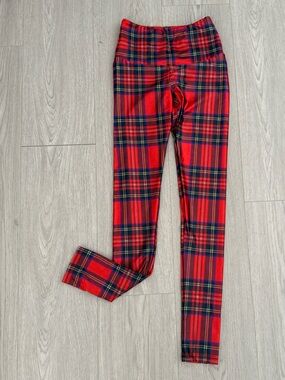Goldsheep Red Plaid Leggings